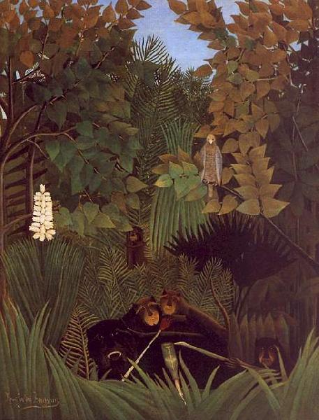 Henri Rousseau The Monkeys Sweden oil painting art